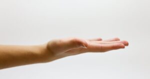 an image of a hand reaching out