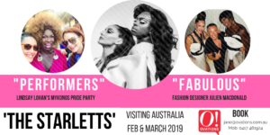 A poster for The Starletts Australian Tour